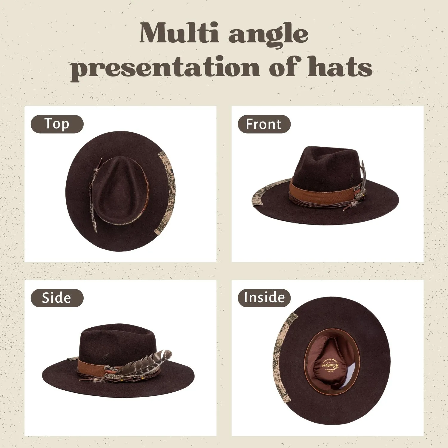 Nomad - Vintage Handcrafted Stiff Fedora Hat