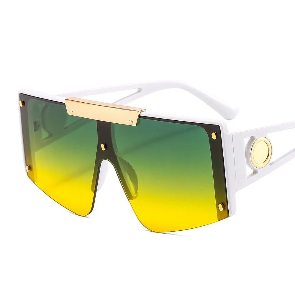 Oversized Goggle Like Vintage Sunglasses
