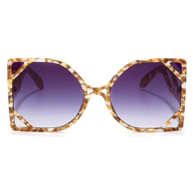 Oversized Steampunk Retro Sunglasses