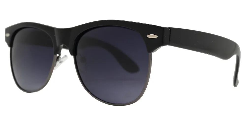 PL 7581 PT - Retro Horn Rimmed Polarized Plastic Sunglasses