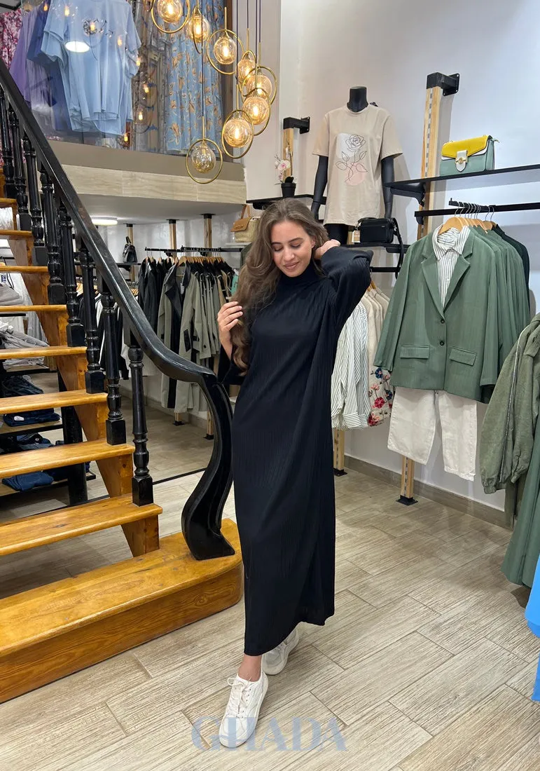 Robe noire en maille