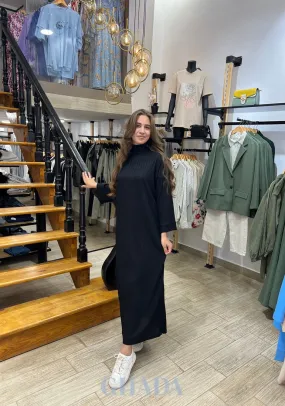 Robe noire en maille