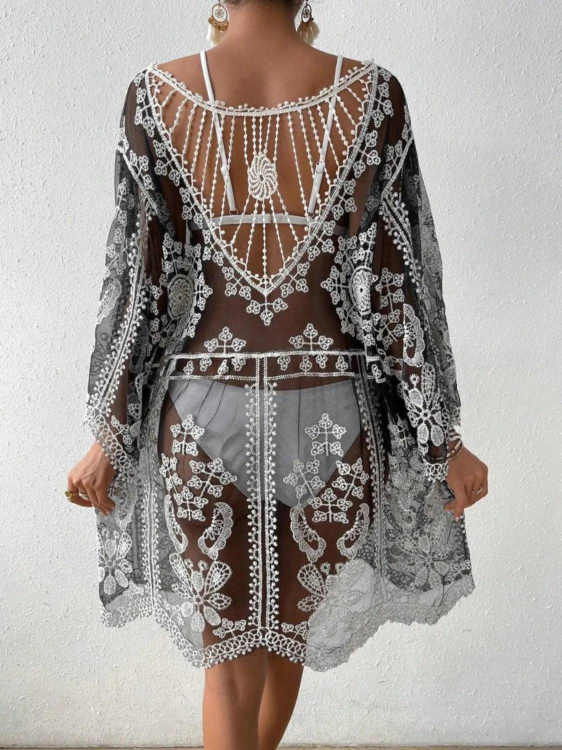 TEEK - Lace Round Neck Cover-Up