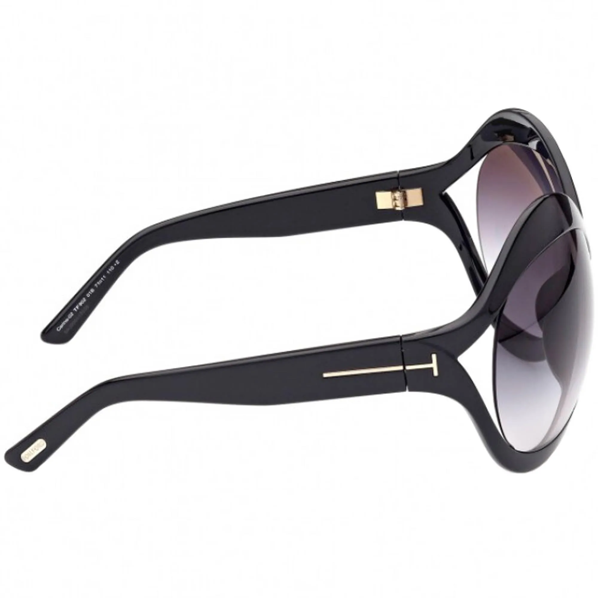 Tom Ford Women's Sunglasses - Carine UV Protection Black Plastic Frame | FT09027101B