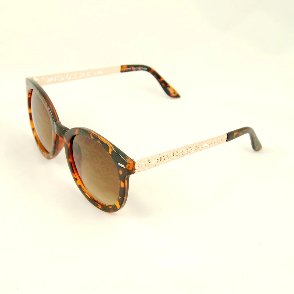 Tort Gold Abstract Sunglasses