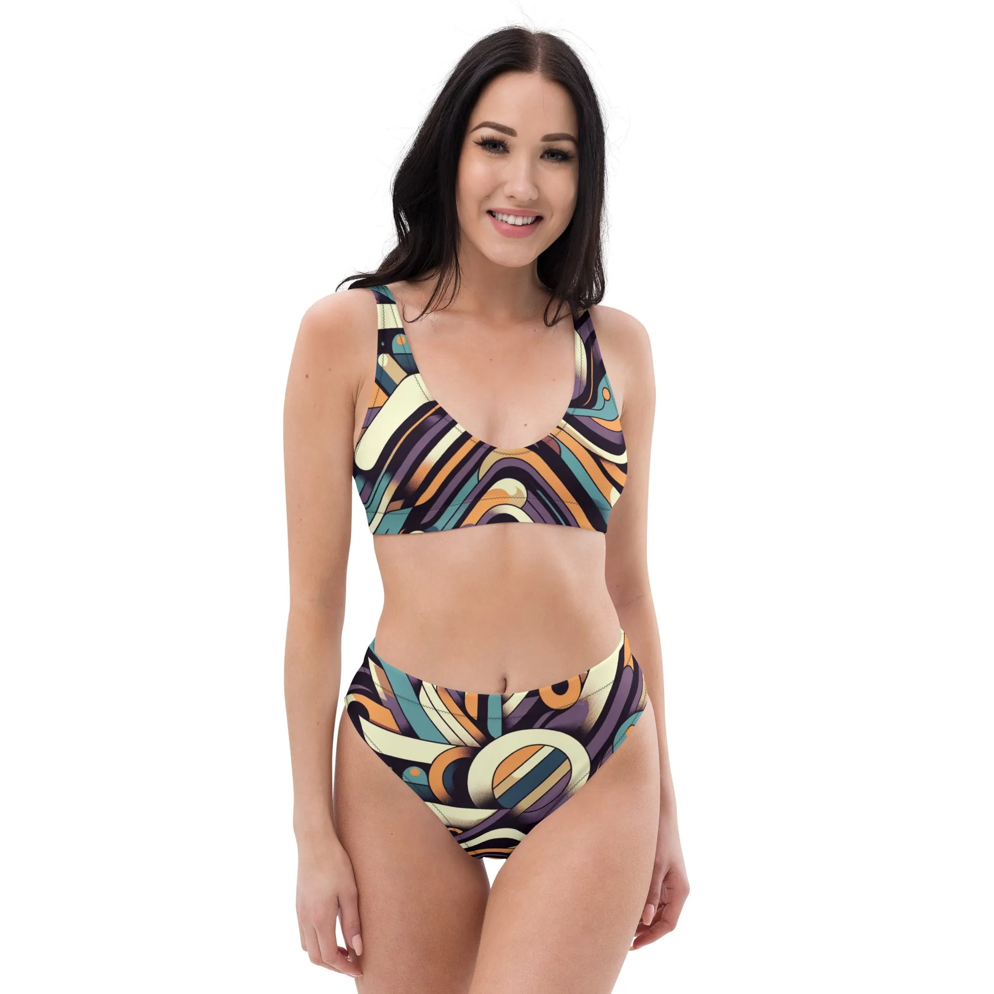 Trend4us Recycled High-Waisted Bikini