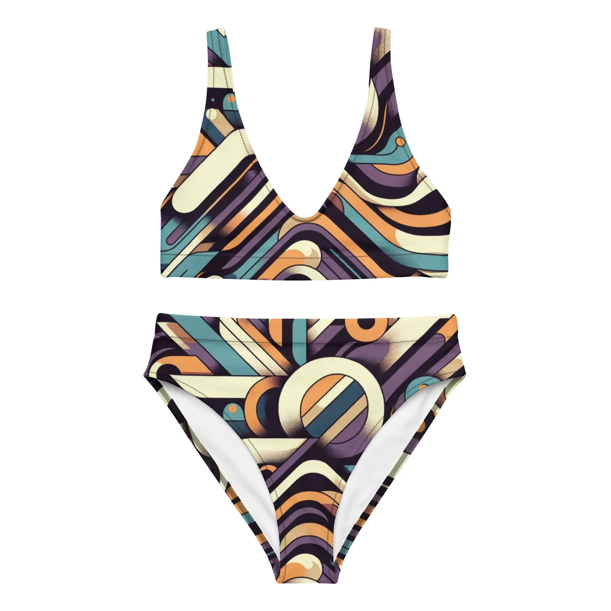 Trend4us Recycled High-Waisted Bikini