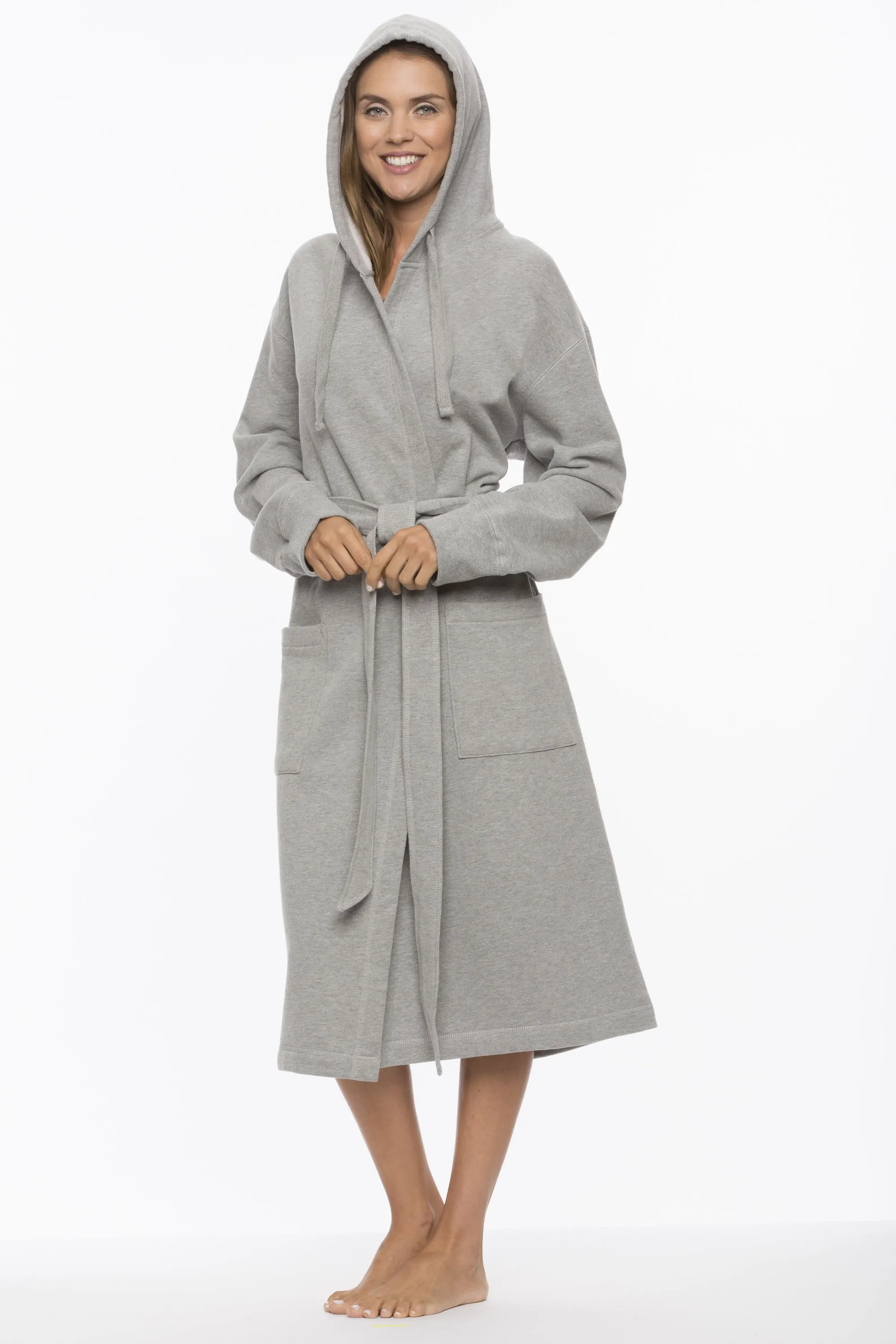 Unisex Sweatshirt Hooded Robes - Full Length