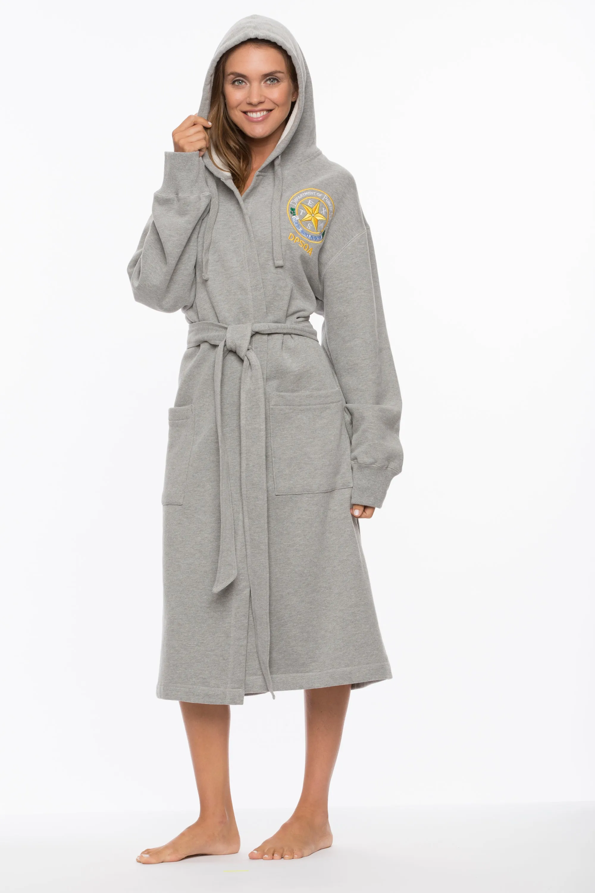 Unisex Sweatshirt Hooded Robes - Full Length