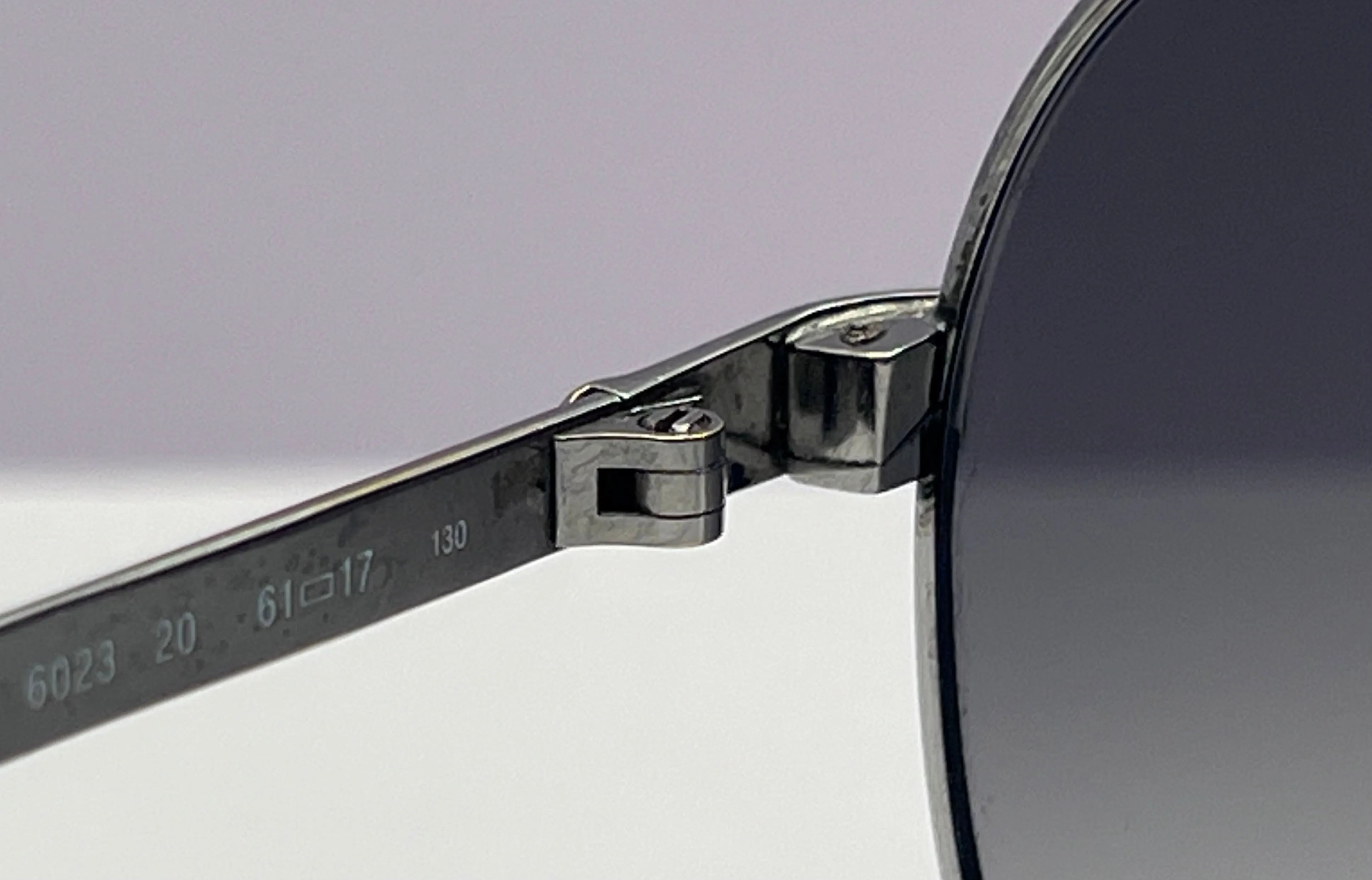 Vintage New/Old Stock DUNHILL 6023 20 Silver Sunglasses in Original Case