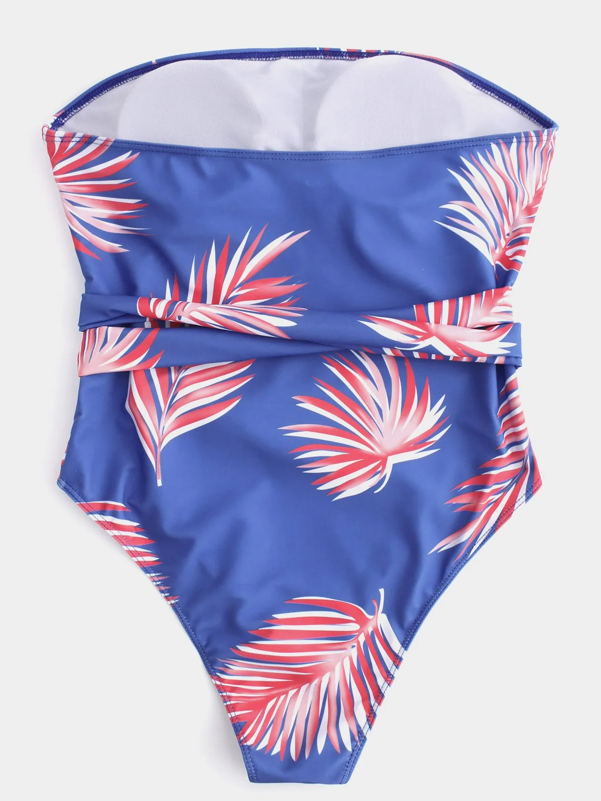 Wholesale Blue Off The Shoulder One-Pieces Swimsuits