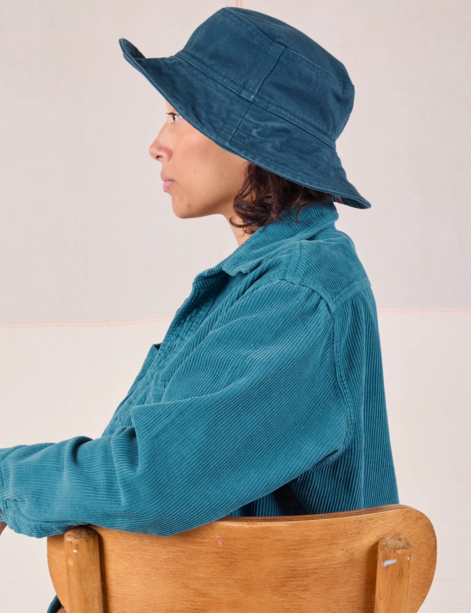 Wide Brim Denim Bucket Hats